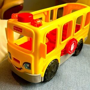 Mattel FP Little People Sit With Me Yellow School Bus Light Sound
